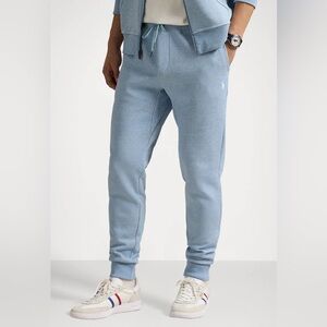[NWT] Polo Ralph Lauren Light Blue Heather Joggers Sweatpants Track Pants - Sz M